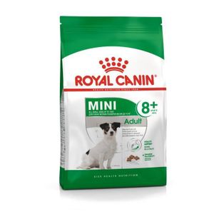 CROQUETTES Royal Canin Mini Adult 8+, Sénior, Volaille, Riz, Légumes, 800 g, Mini (5 - 10kg), Vitamine A, Vitamine B1, Vitamine B12