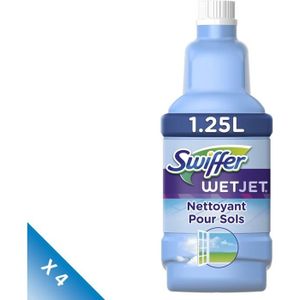 Swiffer WetJet Lingettes de Recharge pour Balai Spray, Retient la poussière  et la saleté, 20 Lingettes[504] - Cdiscount Maison