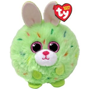 PELUCHE Peluche - TY - Puffies special paques Kiwi - Vert 