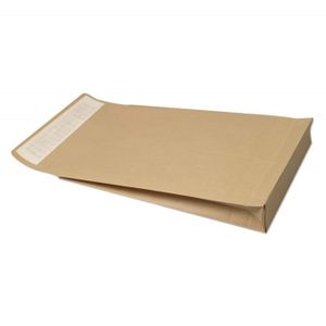 30 mm papier kraft marron 120g Fermeture bande adhésive autocollante sac grande capacité fond auto ref UGENS02M pochette MARRON à soufflet 260 X 330 lot de 20 Grande enveloppe à soufflet 