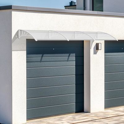 HUOLE Auvent De Porte D'entrée Toit Marquise En Polycarbonate Porte Résistante Toit Abri Protection Contre La Pluie Et UV,Marquise Porte D'Entree