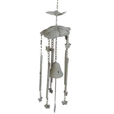 Carillon Papillon En Fer Patine Blanc Achat Vente Cloche Decorative Soldes Des Le 15 Juillet Cdiscount