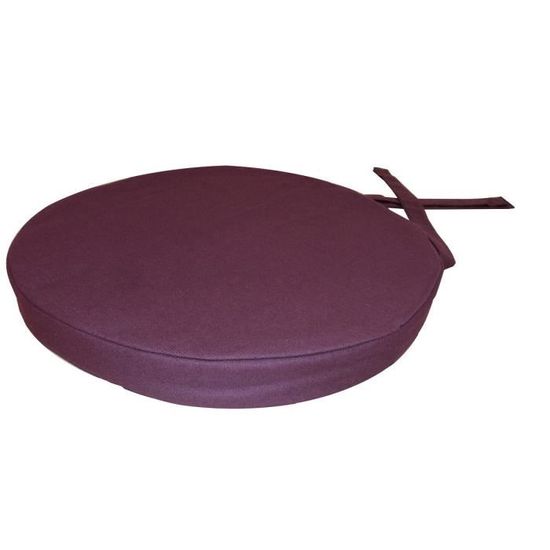 Lot De 6/4/2 Galettes De Chaise Rondes 40/50 Cm - Coussin Confort Moelleux Coton Lin Extérieur/Intérieur