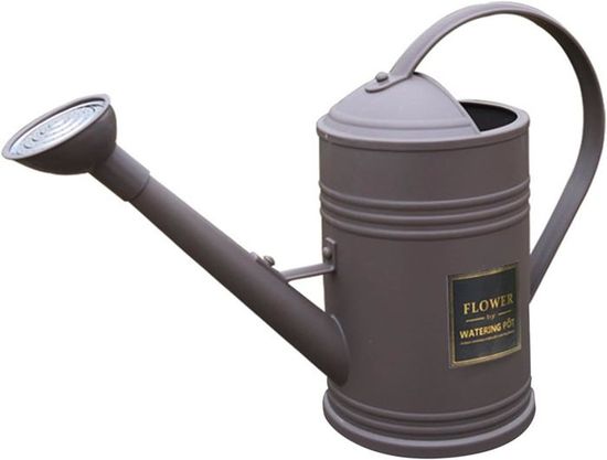 Home It® Arrosoir Avec Pomme D'arrosage 10L | Plastique 100% Recyclé | Noir Et Orange | Idéal Pour Jardin Et Intérieur