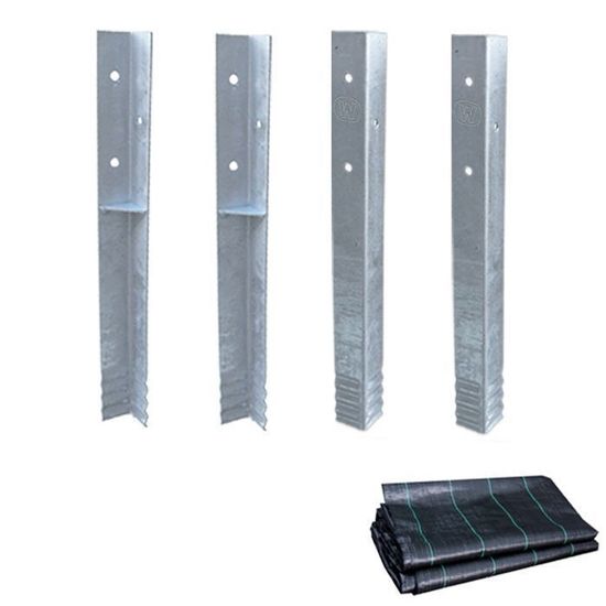 Lot De 4 Ancrages Au Sol Pour Arche De Rosier – Forme U, 30 Cm – Fixation Solide Pour Jardin
