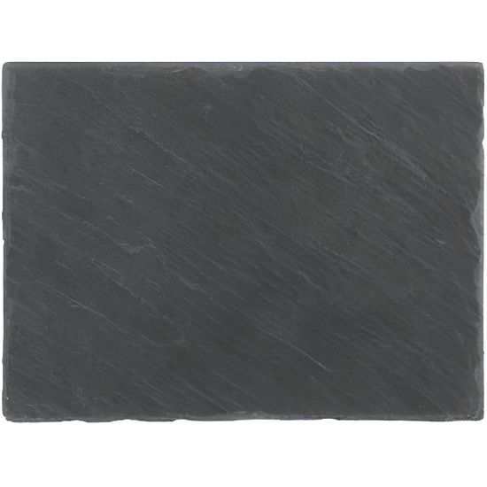 Assiette plate - 24 x 32 cm - Ardoise Noir