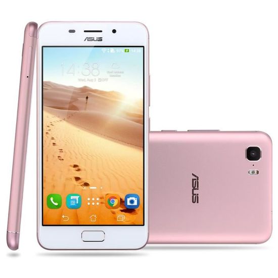 ASUS Zenfone Pegasus 3S Max 4G Smartphone 3G RAM 64G ROM 5,2" IPS Android 7.0 1.5GHz MT6750 Octa Core 13.0MP + 8.0MP Débloqué Rose