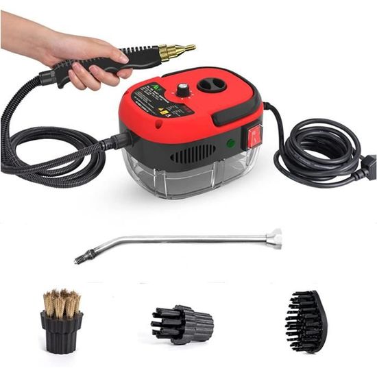 Nettoyeur Vapeur TVD Pour Canapés, Tapis, Fours - Câble 5 M, Grand Réservoir 1,5 L, Vapeur Haute Pression