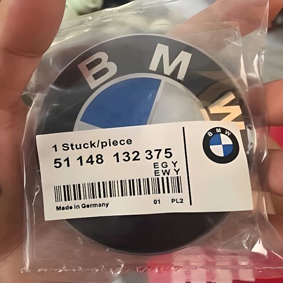 BMW 82MM diamètre logo capot métallique devant, logo de capot avant pour la plupart des modèles bmw