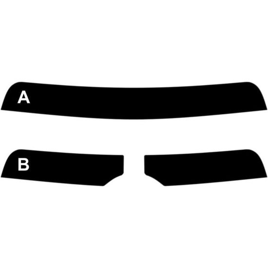 Film Solaire Teinté Pare-brise Pour Seat Ibiza 3 Portes 2002-2006 - Teinte 5% Noir Fumé, Prédécoupé, Anti-UV 99%, Haute Qualité