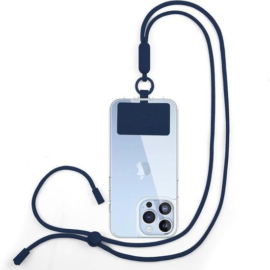 Lanière Pour Téléphone Portable - BOOLING - Universel - Détachable - Cordon - 120cm - Gris - Téléphonie