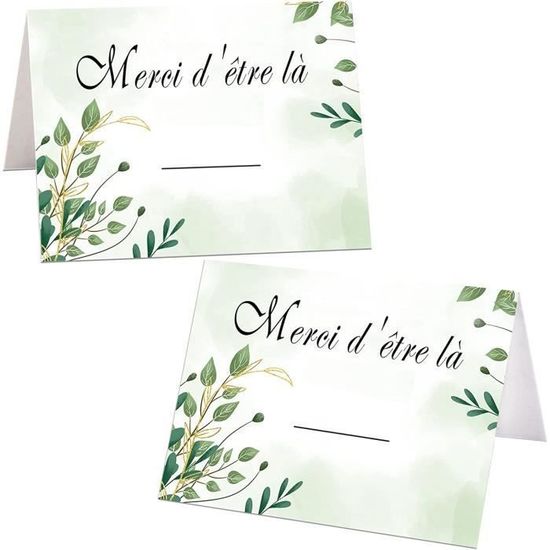 BETESSIN - 50 Cartes Place Citrouille Automne, 8.5x5.5cm - Pour Mariage, Thanksgiving, Anniversaire