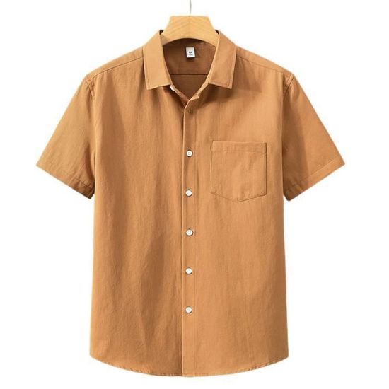 Chemise à manches courtes - Marron - - 4.00