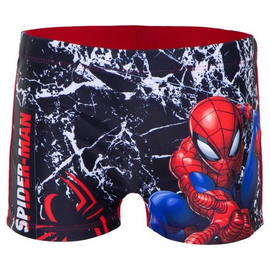 Boxer de bain SPIDERMAN maillot de bain enfant garcon noir et rouge noir Cdiscount Pret a Porter