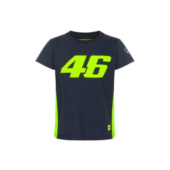 T-Shirt Enfant Valentino Rossi Yamaha Petronas VR46 Officiel MotoGP Noir - Prêt-à-Porter