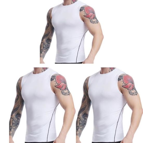 BROKIG Lot De 2 Débardeurs Musclés Irréguliers Pour Homme - Large Et Confortable Pour La Gym, Fitness, Bodybuilding