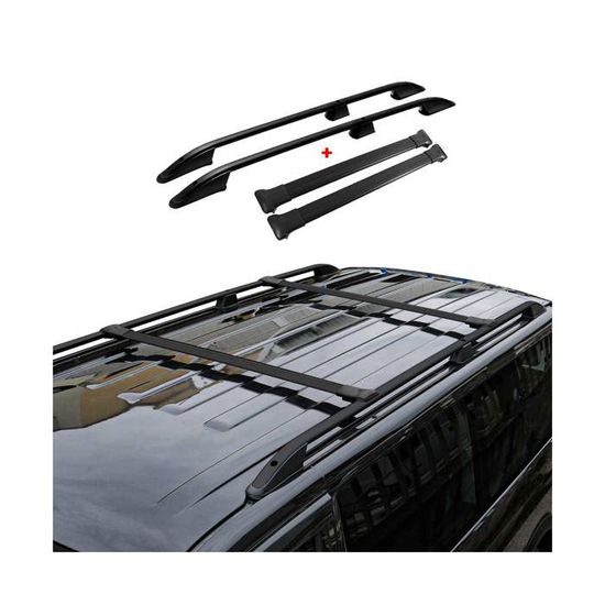 Barra Portatutto Compatibile Con Peugeot Partner Anni 1997-2007 Nera Con ABE 4066253282156