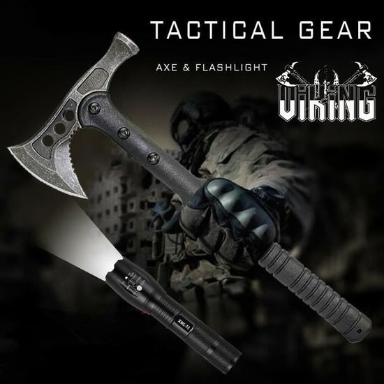 Hache tactique en acier modèle Zombie Dead ⚔️ Boutique Épées