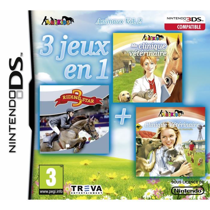 3 Jeux En 1 : Animaux Vol 2 - DSi