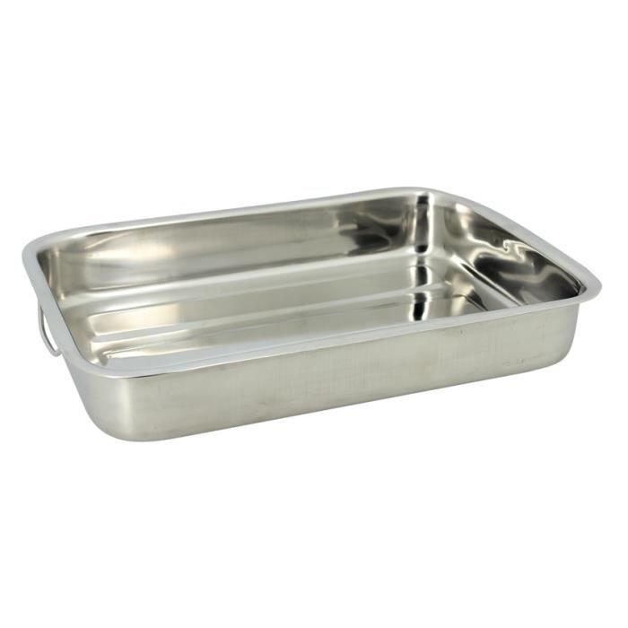 THE KITCHENETTE Plat rectangulaire 40x28cm inox