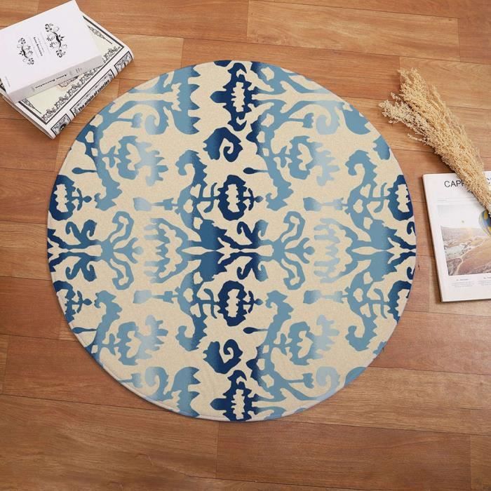 Tapis rond Art Deco Tapis Salon Chambre Étude Enfants Salle De Jeux Tapis Doux ZHU90516023E_moc