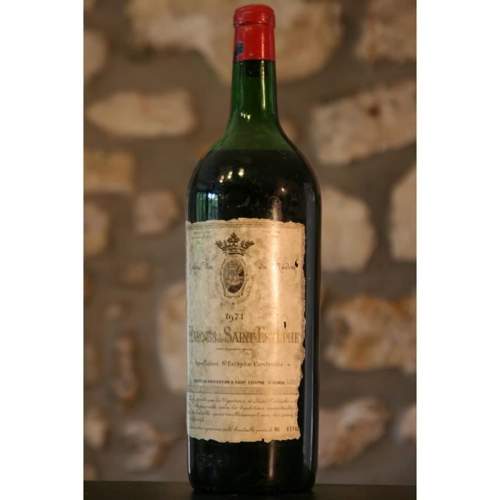 Vin rouge, Marquis de St Estephe, magnum 1971 Rouge