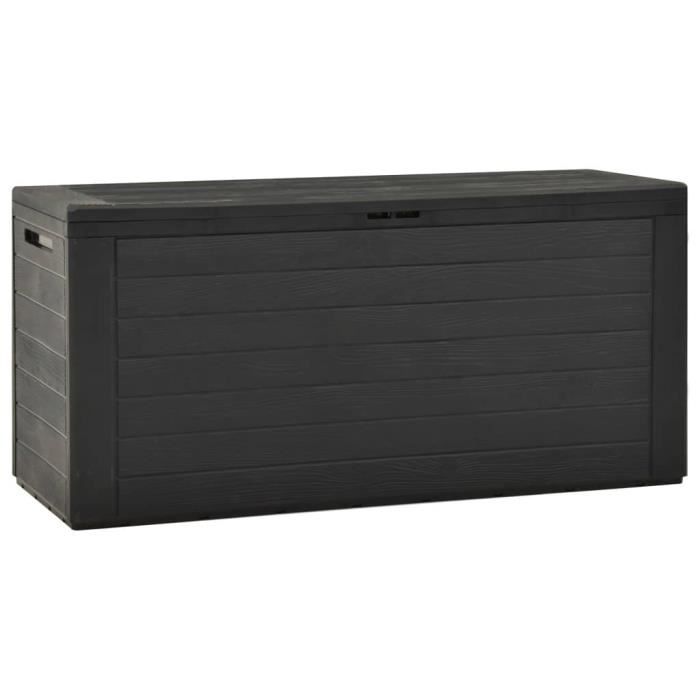 SOLDES HIVER® Boîte de rangement de jardin Anthracite 116x44x55 cm,Super qualité,116 x 44 x 55 cm FR48217-932