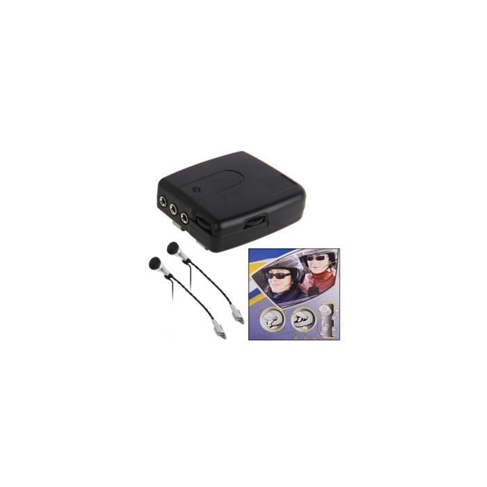 Intercom - Kit Communication - Motorcycle Communication - Kit 2 pièces Interphone pour moto (filaire) conducteur + passager (Pack