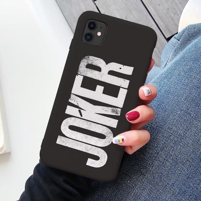 Noir 2019 Joker Joaquin Phoenix film caoutchouc souple en polyuréthane thermoplastique housse de téléphone pour iPho-YSSJKA147642