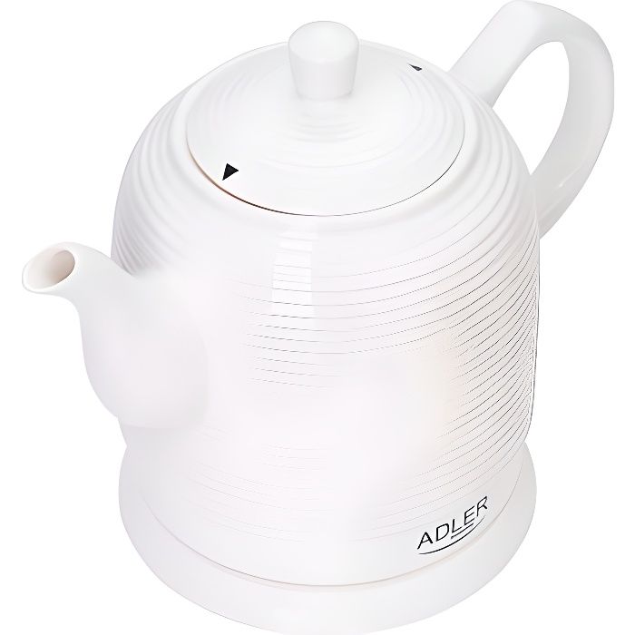 Bouilloire électrique céramique 1,2L AD1280 Blanc