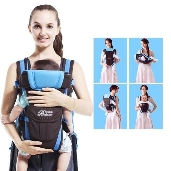 Nouveau-né Porte bébé réglable Sling Wrap Baby Carrier sac à dos pour BéBé 0-2 ans - Bleu G126