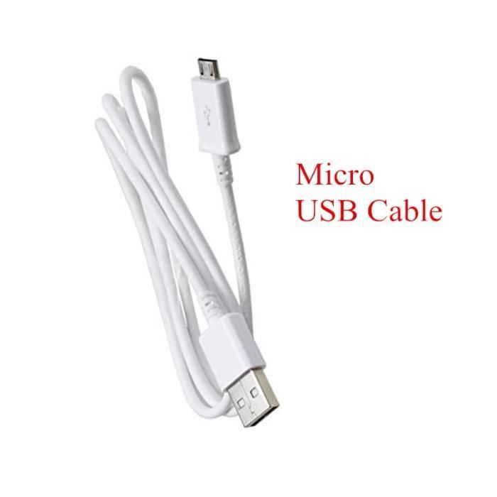 Chargeurs,1M Micro USB Câble chargeur Rapide Pour Huawei P Smart P8 P9 lite Y5 Y6 2018 Y7 2019 L'honneur 6x 7x - Type Black-cable