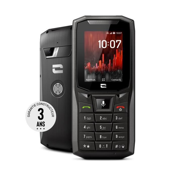 Crosscall Core-S4 Téléphone Portable étanche et antichoc + carte mémoire Micro SD 8 Go