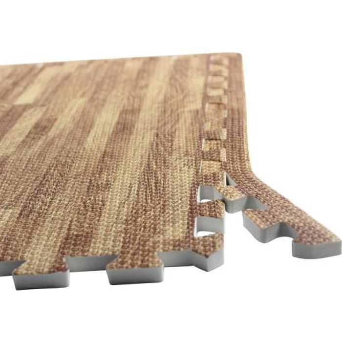 8 embouts de finition pour dalles en mousse - épaisseur 1,2 cm - BOIS CLAIR