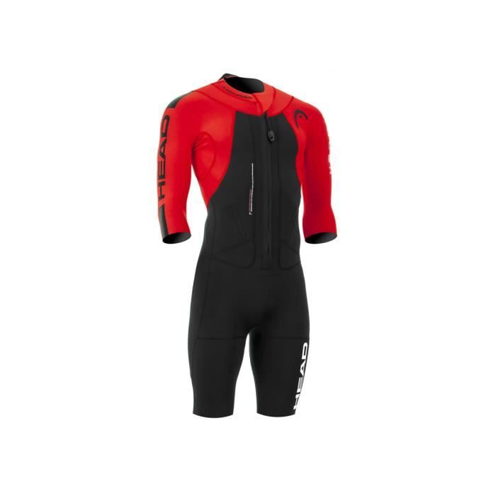 Combinaison courte Head Swimrun Rough 4.3.2 - black/yellow - XSLO