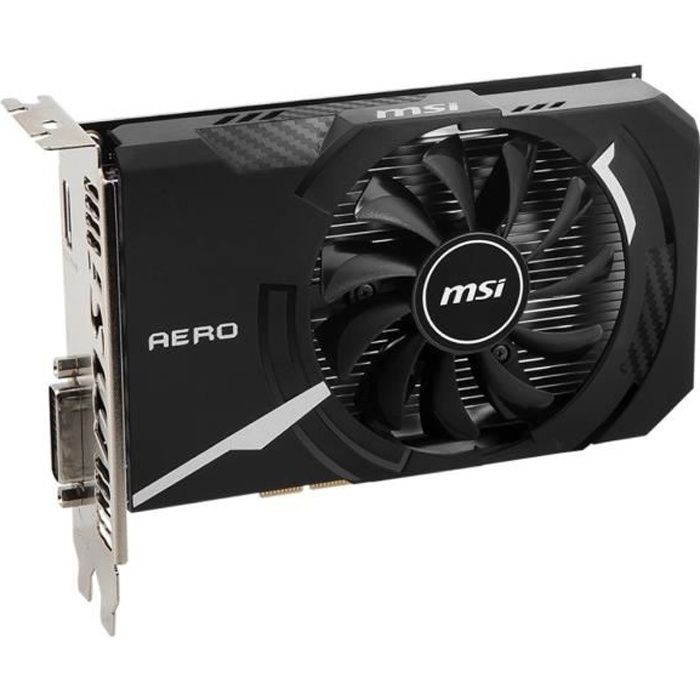 MSI GT 1030 AERO ITX 2GD4 OC Carte graphique GF GT 1030 2 Go DDR4 PCIe 3.0 x4 DVI, HDMI