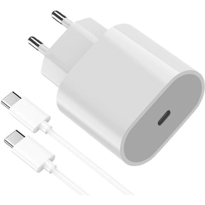 Chargeur Rapide 18W + Cable pour Xiaomi Redmi 10 - Redmi 9 - Redmi Note 10 5G - Redmi Note 9 - Poco M3 - Mi 8 - Mi Mix 3 Phonillico®