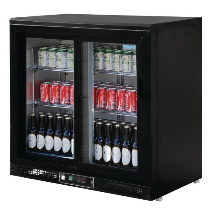 Arrière-bar double portes coulissantes 200 Litres Polar