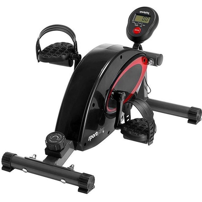 SportPlus - Mini pédalier, Ordinateur d'entraînement, Freinage magnétique, 8 Niveaux de Résistance