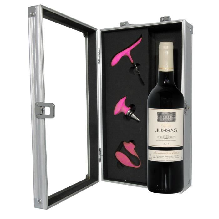Coffret Fashion Rose Vin et Accessoires Sommelier