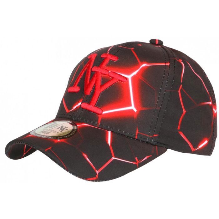 Casquette NY Rouge Et Noire – Style Baseball, Taille Unique, Tendance Streetwear – Neuve Avec étiquettes