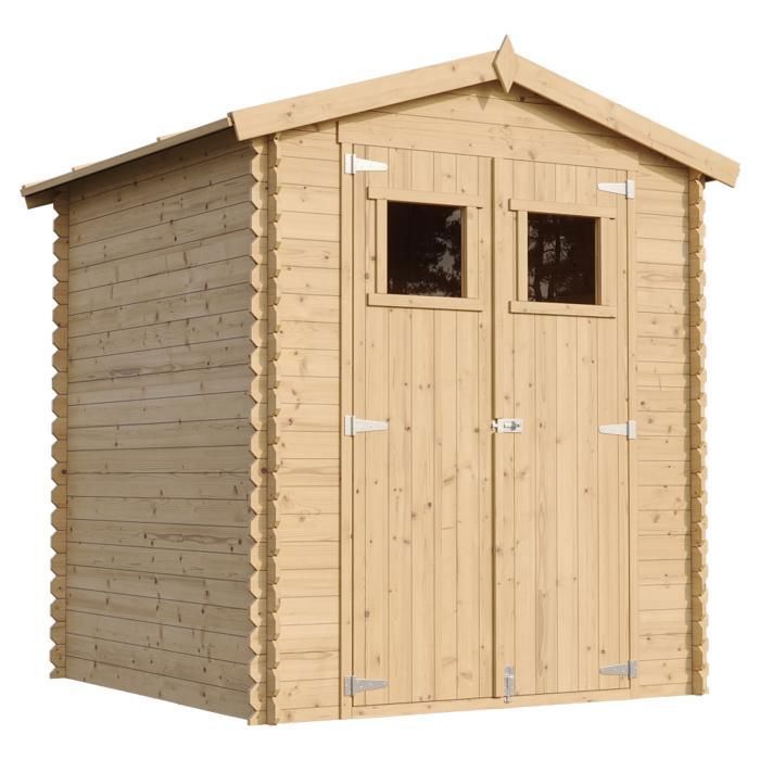 Abri de jardin en bois - i186xl196xh218 cm2,82 m2 - timbela m320