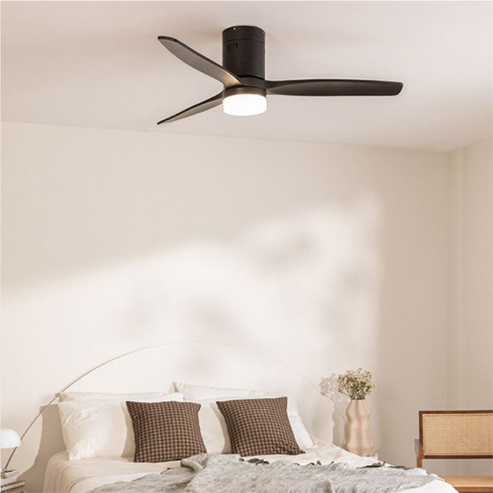 Ventilateur de plafond - Create - Avec lumière - Silencieux - Ø132 cm - Noir - Create