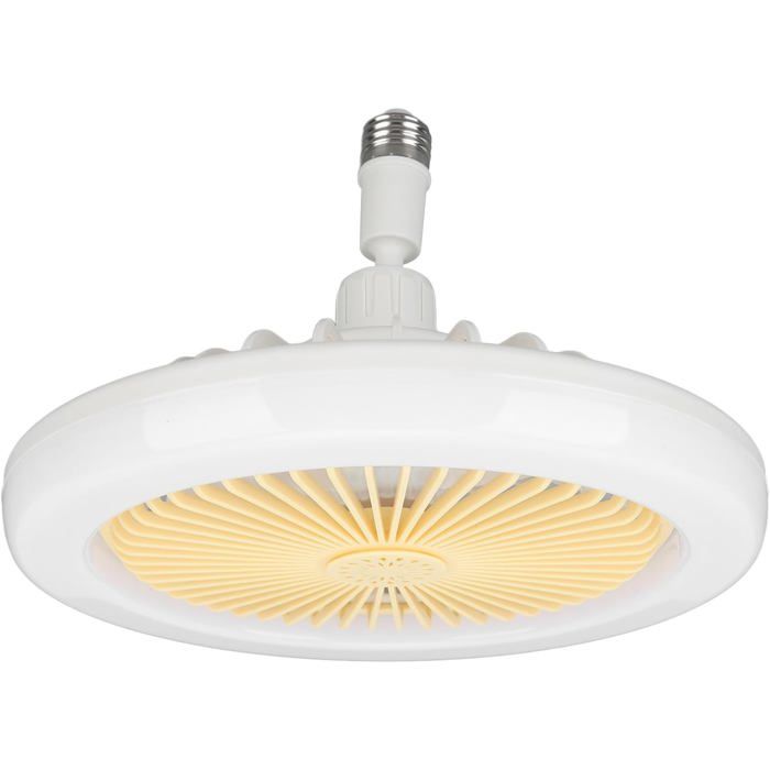 Ventilateur de Plafond avec Lumière 360° Low Profile LED Ventilateur de Plafond E27 Silencieux Plafonnier Douille Ventilateur - Tande