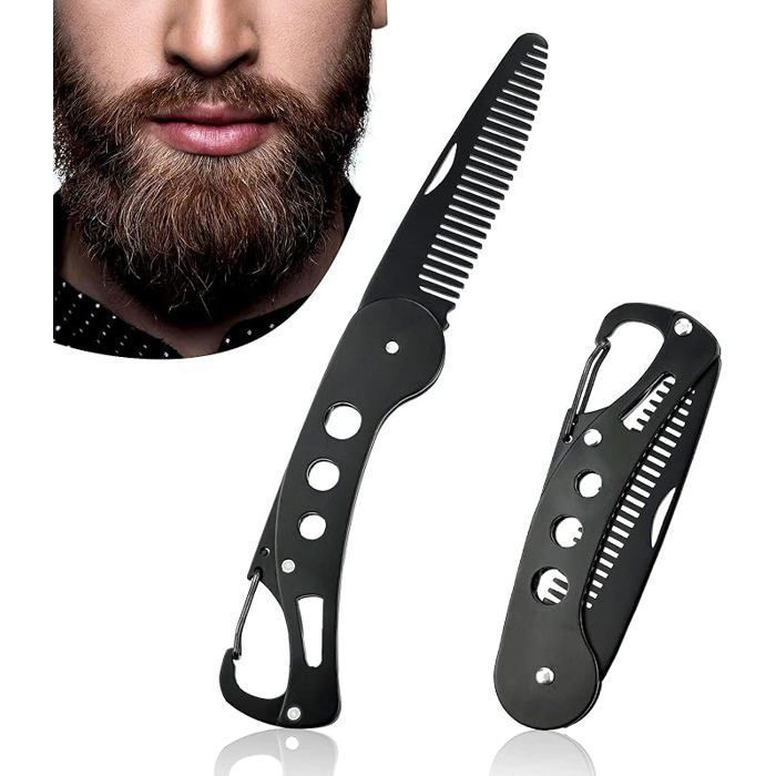Peigne à Barbe Et Brosse De Nettoyage Pour Cheveux (outil De Barbier)