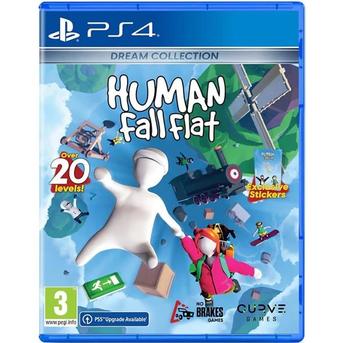 Jeu de plateforme PS4 - Curve Digital - Human: Fall Flat - Dream Collection - Multijoueur jusquà 8 joueurs