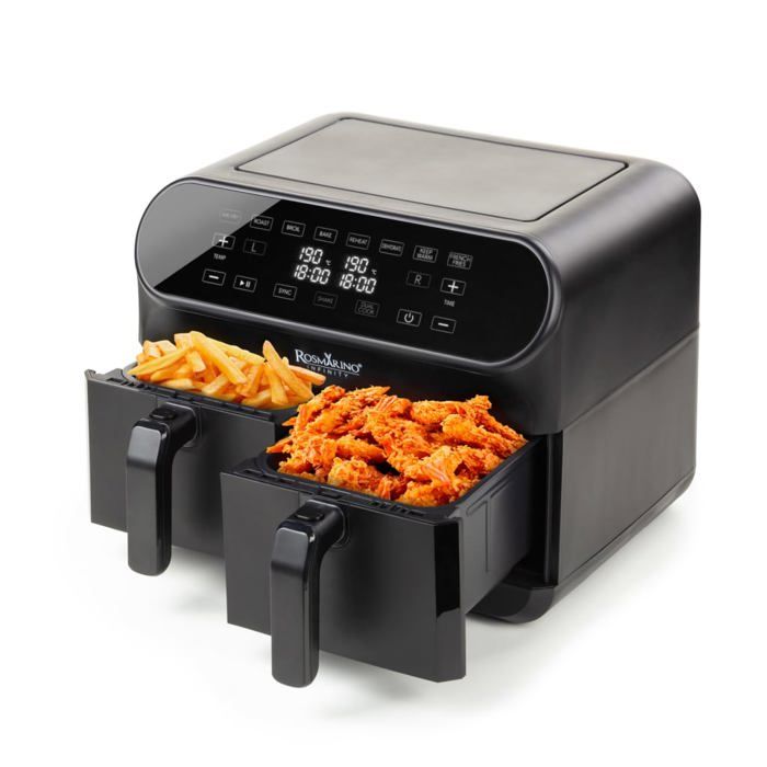 Air Fryer Infinity PRO XXL 8 L Double Panier - 8 Programmes Sync Finish Déshydratation - Vitapur