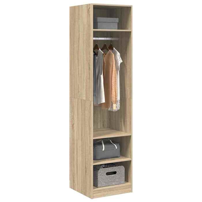 En PromotionArmoire de chambre Moderne - ABOTT@ Cabinet vêtements/Garde-robe - Chêne sonoma 50x50x200cm Bois dingénierie 474951 En PromotionArmoire de chambre Moderne - ABOTT@ Cabinet vêtements/Garde-robe - Chêne sonoma 50x50x200cm Bois dingénierie 474951