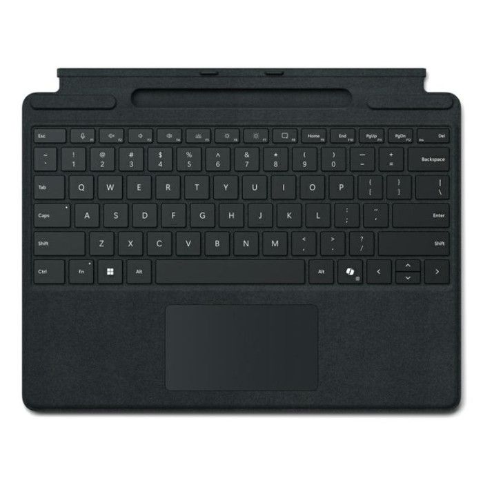 Microsoft Clavier Signature pour Surface Pro Clavier avec accéléromètre pavé tactile plateau de rangement et de chargement du Surface Slim Pen 2 QWERTZ Allemand pour Surface... - vue 4