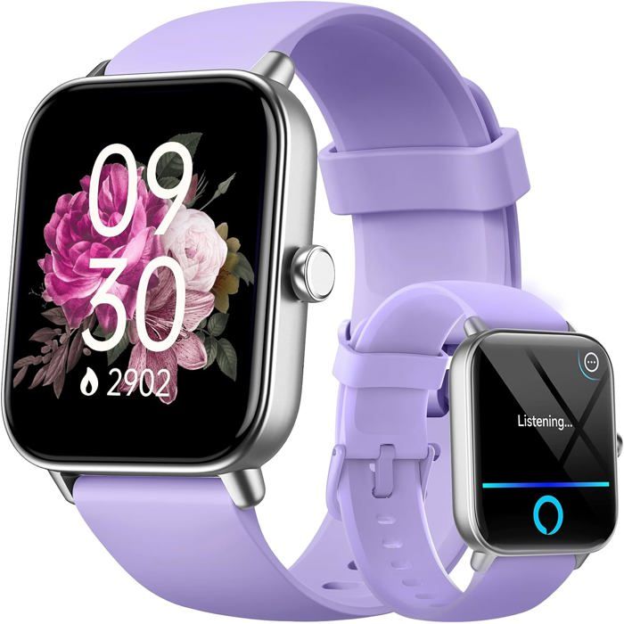 Montre connectée femme 18 pouces Smartwatch Bluetooth Alexa IP68